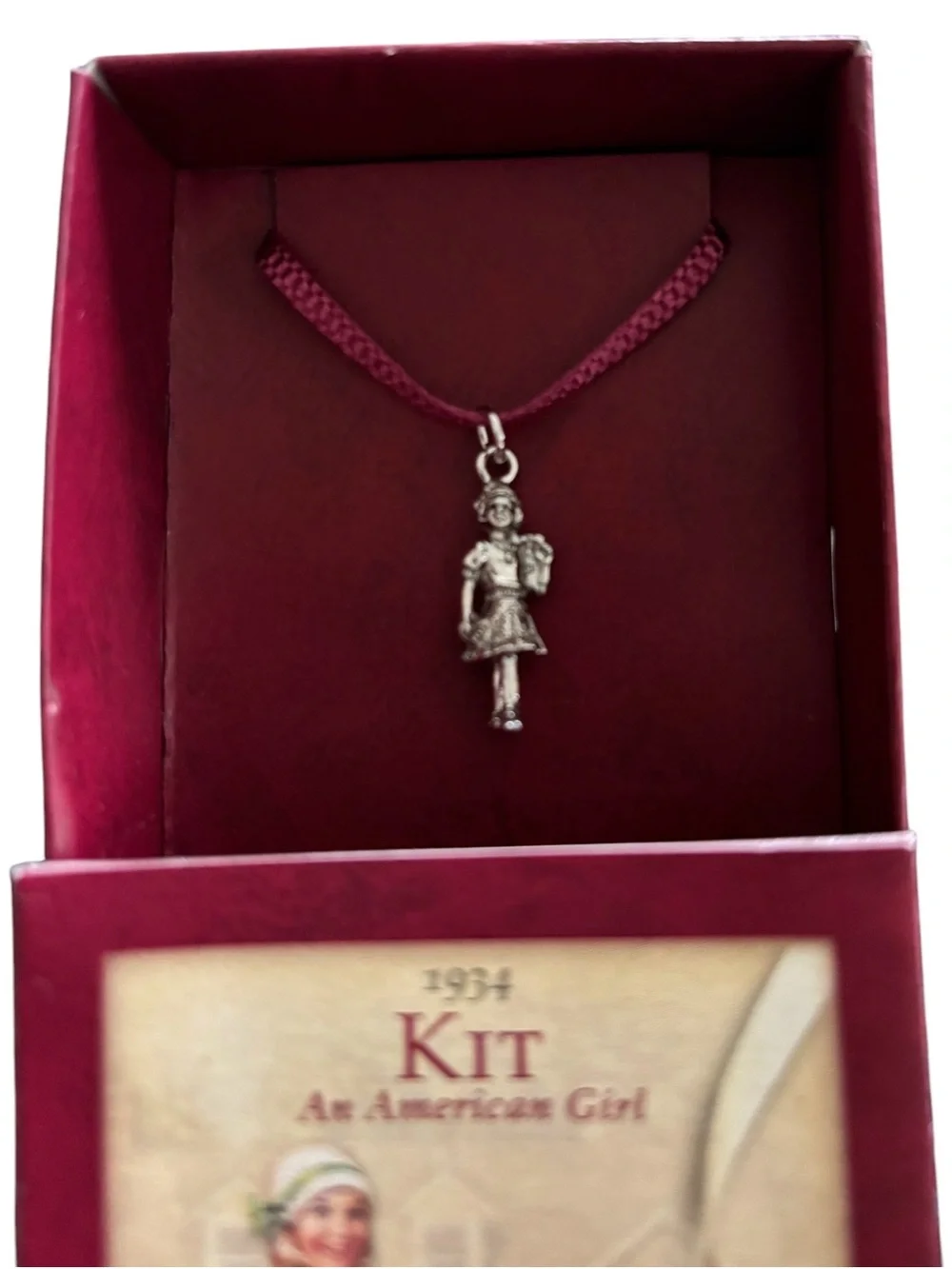 Hallmark American Girls Collection KIT Charm For Bracelet 2002 Silver Tone